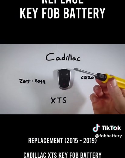 Cadillac XTS Key Fob Battery Replacement (2015–2019)
