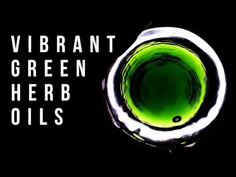 How to make green herb oils