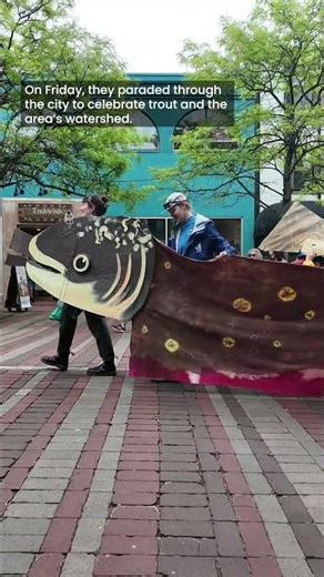 Burlington fourth graders 'shout for trout' at annual parade
