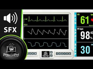 ECG Heart Monitor Doctor Sounds (SFX) (No Flatline) - PretendPad Play Doctor Hospital