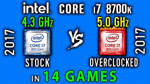 CPU测试14款游戏性能对比！i7 8700 vs i7 8700k