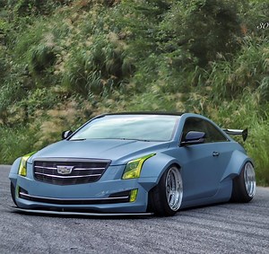 Widebody Cadillac ATS Coupe Looks Like a Celica, Is Pure JDM Tuning