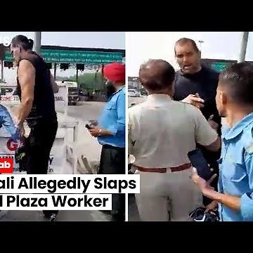 Watch: The Great Khali allegedly slaps toll plaza employee at Ladhowal in Ludhiana