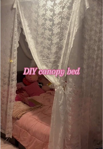 DIY Canopy Bed Tutorial Using Simple Materials