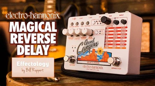 Bill Ruppert returns with a new Effectology video! Watch EHX’s effects ace harnesses the power of his Grand Canyon delay and looper pedal to lay down droning atmospherics that highlight the most musical Reverse Delay you’ll ever hear and conjure Beatles-inspired psychedelic mystique. Learn more: https://www.ehx.com/grandcanyon | Electro-Harmonix