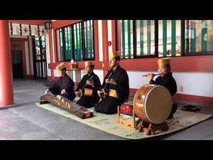 沖縄の琉球古典音楽演奏