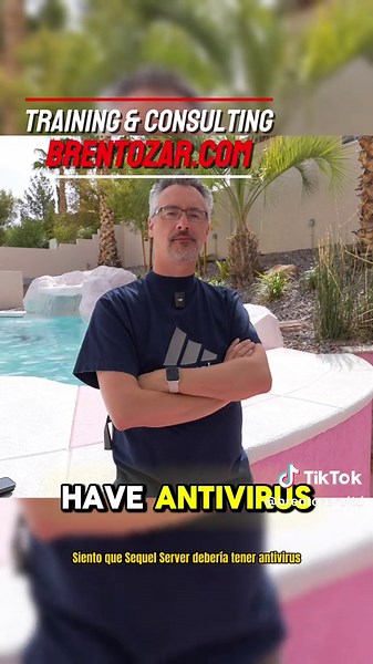 #sqlserver #sql #dba #database #azure #microsoft #tips #brentozar #pollgab #computerscience #computerconsulting #database #databaseadministrator #careergoals #spanishsubtitles #Postgres #Postgressql 10:37 RoJo: Can you discuss your current guidelines for Antivirus on the SQL server. Some say don't do it at all and harden access to it so nothing gets in. Agents can make SQL slow. Where is your balance. Trying to solve security vs performance. (remembering CloudStrike-shudder) Antivirus for Databa