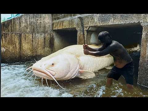 Full Video : How to catch fish in the wild, Traditional fishing with iron nets, Catch a lot of fish