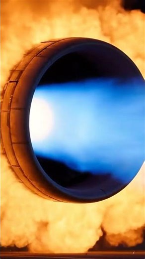 🔥 Powerful Jet Engine Afterburner! ✈️ #jetengine #afterburner #aviation | Fireplace ASMR