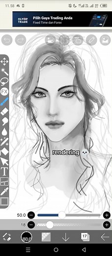 Lingga mother's #originalcharacter #wip #grayscale #oc #sketch #ibistpaintx #fingeruser😭