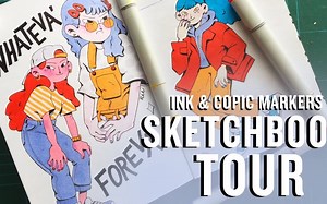 【速写本】/翻一翻大神们的速写本！！/sketchbook tour合集！/更新至9p//