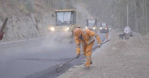 Construction advances on Peru's Andes highway