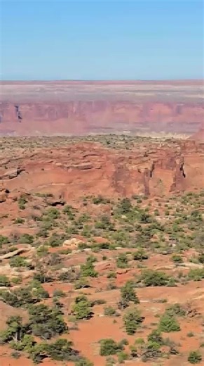 Incredible view at Upheaval Dome in Canyonlands National Park, Utah