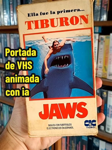 Exploring the Animated VHS Cover of Jaws 1975