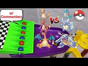 Squirtle Evolution vs Charmander Evolution: Pokemon Marble Race | Pokemon Rush