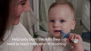 Dr. Brown's Infant-to-Toddler Toothbrush, Elephant, Blue, 0-3 Years