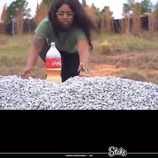 Coca cola bottle exploding