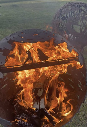Unique Hand-Made Death Star Fire Pit Creation