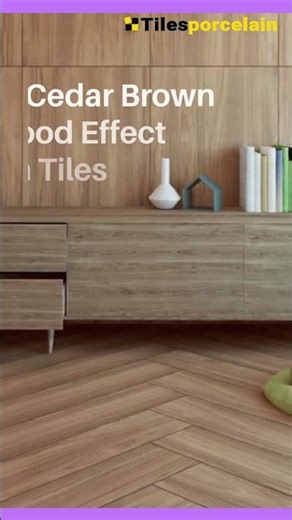 Cedar Brown Wood Effect Porcelain Tiles – Natural Elegance for Every Room 🌿 #tiledesign