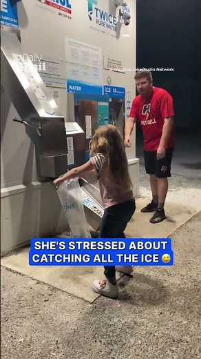 Dad uses ice machine to prank daughter