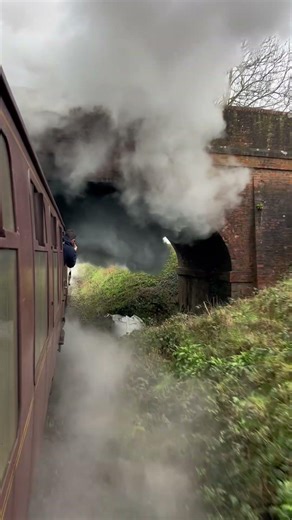 35005 “Canadian Pacific” makes Clouds of Steam through the Mid Hants #train #trainspotting #railway