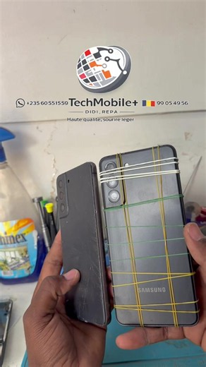 Écran complet original Samsung S21 avec empreinte — 40 000 F CFA
