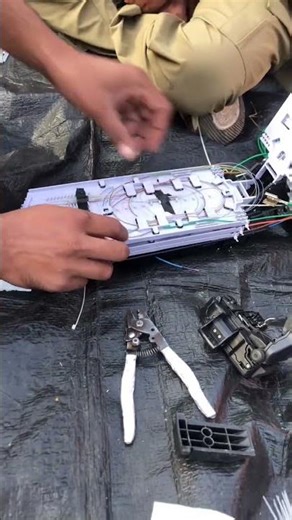 bambu mein dressing fibre#splicing #optical #youtubeshorts #youtube