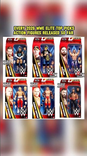 EVERY 2026 WWE ELITE TOP PICKS ACTION FIGURES RELEASED SO FAR