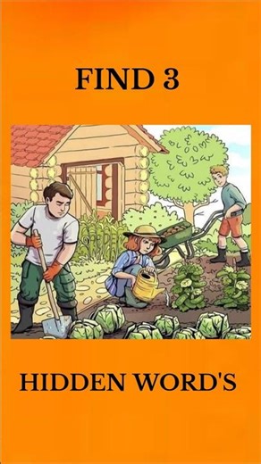 🔍 Find 3 Hidden Words – Can You Spot Them All? #hiddenwords