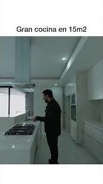 Gran cocina en 15m2 #CasaModerna #ArquitecturaResidencial #DiseñoDeCasas