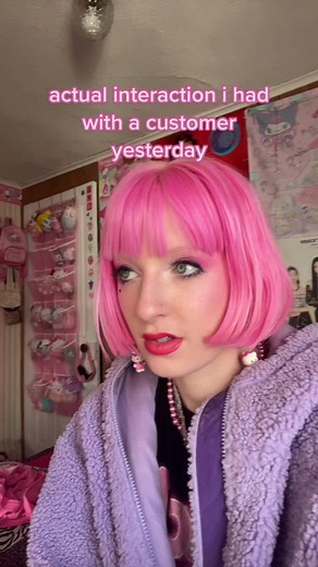 i don’t think he knows how laws, voting and hair dye works #pinkhair #customerstorytime