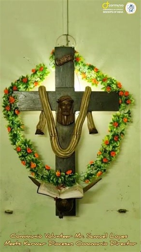 Communio Volunteer Mr. Samuel Lopes Meets Karwar Diocese Communio Director