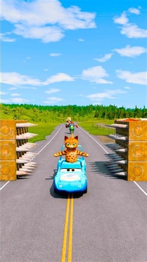 FUNNY AND CRAZY CARS VS SPIKE #shorts | Drive Range