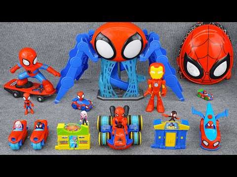 Marvel Spiderman Unboxing Review| Spidey Web-Spinners Web-Quarters |Spidey Action Launch Carry |ASMR