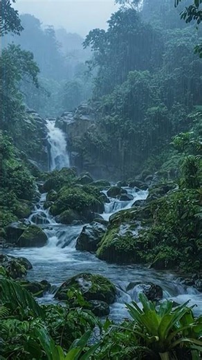 Rainforest & Waterfall Sounds – Relaxing nature sounds for deep sleep, ASMR