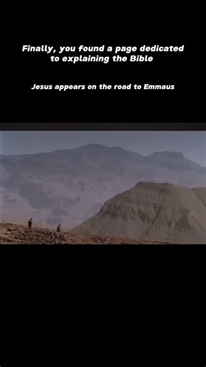Explaining The Bible on Instagram: "The story of Jesus appearing on the road to Emmaus is found in Luke 24:13–35 in the New Testament. It occurs on the day of Jesus’ resurrection, the first Easter Sunday, after his crucifixion and burial. Two disciples, Cleopas and another unnamed disciple, are walking from Jerusalem to Emmaus, a village about seven miles away. They are discussing the recent events of Jesus’ death and the reports of his empty tomb. Jesus, now resurrected, joins them on the road,