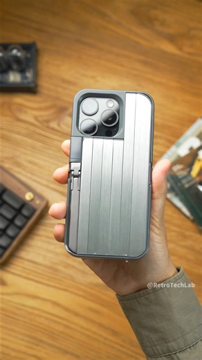 You don’t carry a selfie stick…because it’s already in your phone case.