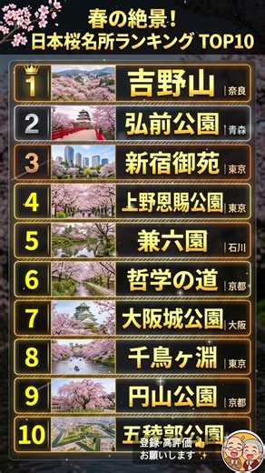 死ぬまでに行きたい！日本の「一生モノ」の桜名所TOP10