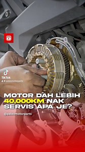 4.6K views · 39 reactions | Mileage motor dah lebih 40,000-60,000km? Nak servis apa je?•Minyak Hitam•Oil Filter•Plug•Air Filter•Fuel Filter (Injection sahaja)•Clutch Plate•Servis Throttle Body/Carburetor•Flushing Coolant•Rivet Clutch (Jika Perlu)#palexmotor #palexmotorparts #gombak #selangor #trending #fyp #bengkelmotor | Palex Motorcycle Parts & Accessories | Facebook