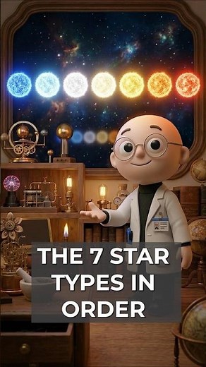 What are the 7 types of stars in order? #ScienceFacts #youtubeshorts