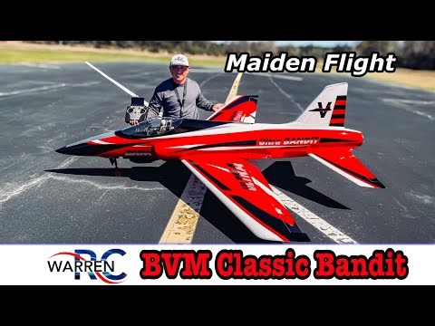 Maiden Flight! BVM Classic Ultra Bandit Kingtech K210G4 Power #rcjet #modelairplane