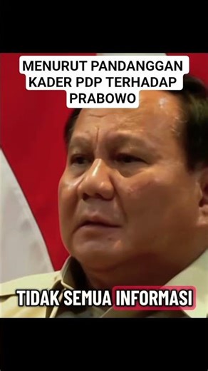 ACCORDING TO THE VIEWS OF PDP CADRES TOWARDS PRABOWO#pdip