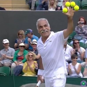 28M views · 14 reactions | Fake serves, spin shots and no-look volleys... #TBT to some Mansour Bahrami magic from #Wimbledon 2016 ✨ | Wimbledon | Facebook