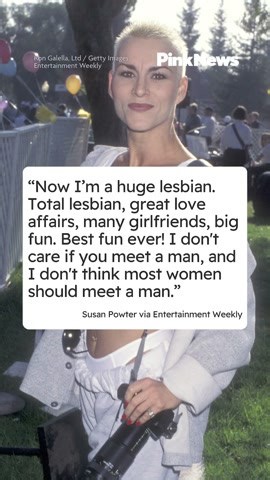 90s fitness star Susan Powter: "I'm a total lesbian" and "Don't think most women should meet a man"