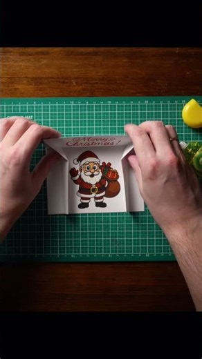 Christmas DIY Pop-Up Card with Gift Box 🎁#christmascard