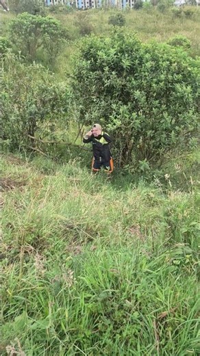 Rope Swing Sends Man Rolling Down Hill