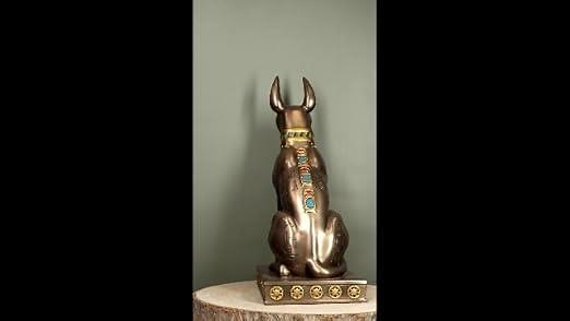 Egyptian Jackal Dog Anubis God Of Afterlife Statue