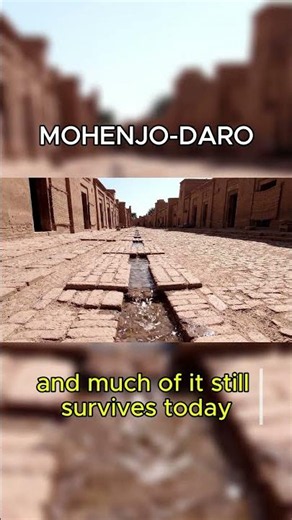 This 4,000-Year-Old City Had an Incredible Drainage System. #mohenjodaro #ancienthistory #shorts