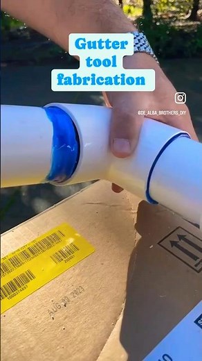 Gutter cleaning tool fabrication. #diy