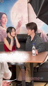 the unseen behind-the-scenes of zhou ye and cheng lei from douyin livestream shared by mango and tencent staff.🥺 — she's singing out of tune but he seems enjoyed it.🛐🤭 🎞️ | #LegendOfTheFemaleGeneral #ZhouYe #ChengLei #shifu | shifu